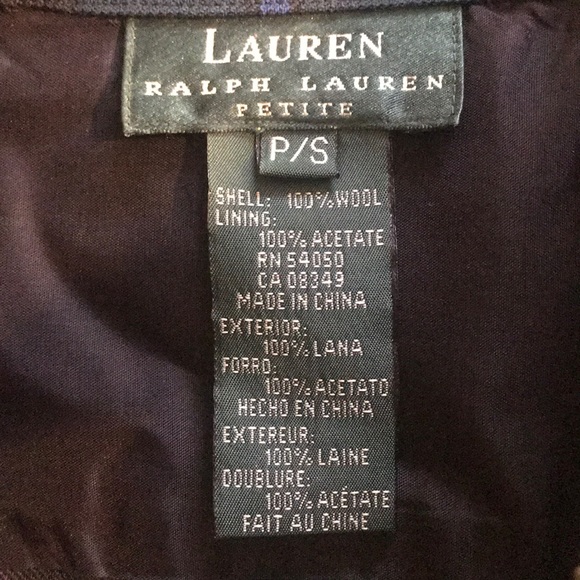 |Ralph Lauren| Plaid Zip Up Jacket Size PS - Picture 5 of 5